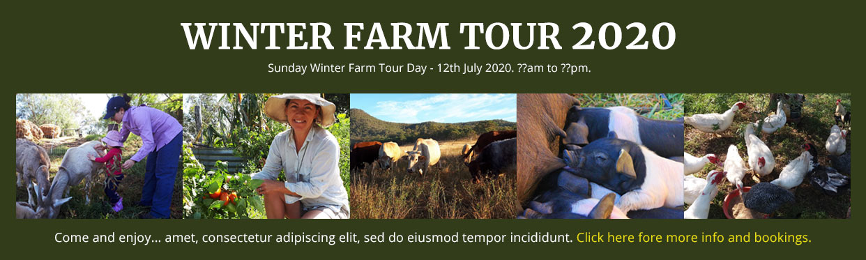 Winter Farm Tour Event - 2020 - Gleneden Farm - click here to find out more